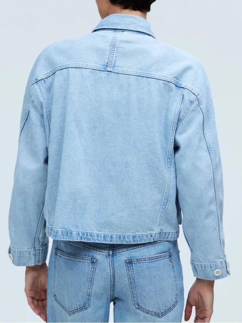 Madewell Kirkham Wash Cropped Cargo Jacket - Picture 3 of 16